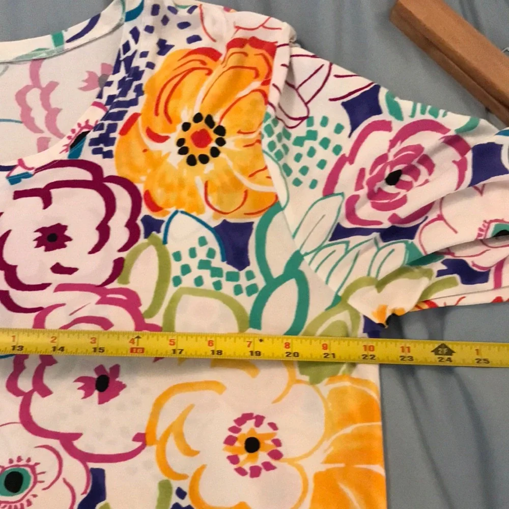 Floral Multicolor Women's Top - Picture 4 of 7